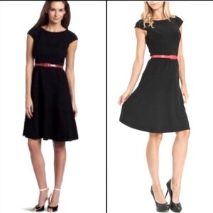 NEW Anne Klein Black A Line Dress Stretch Size 4